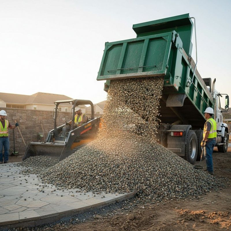 Pea Gravel Installation